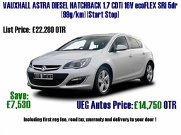 Vauxhall Astra Diesel 1 7cdti Ueg Autos