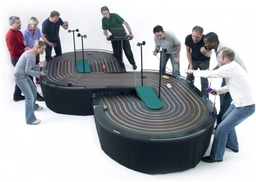 giant scalextric hire team building games www.xsevents.co.uk