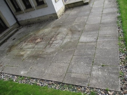 Edinburgh Patio Before Cleaning