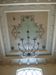 Design on two storey foyer ceiling