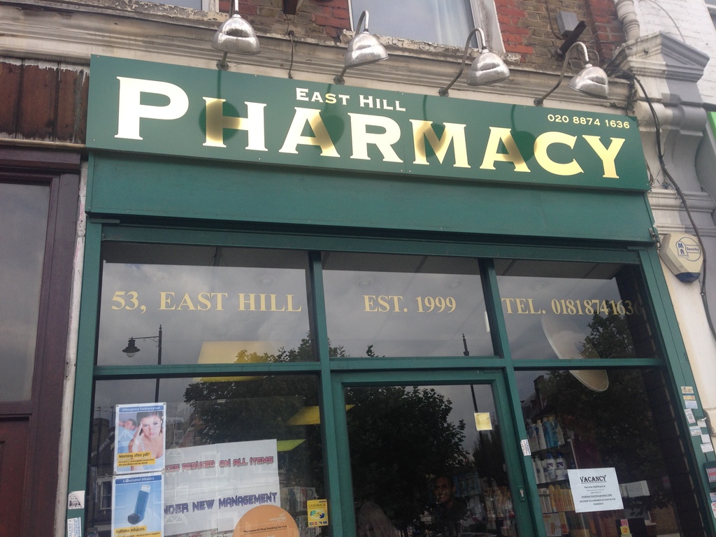 Details for East Hill Pharmacy in 53 East Hill, Wandsworth, London