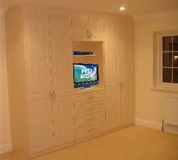 Fitted Wardrobe With TV Unit