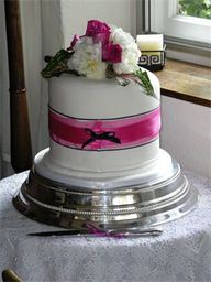 Hot Pink Wedding Cake