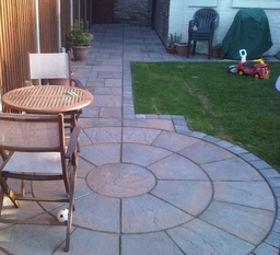 paving and landscaping project