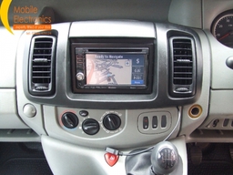 Renault Trafic Fitted With Kenwood Double Din Sat Nav Unit.