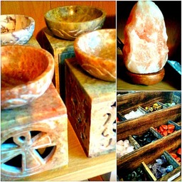 We stock crystals, soaps, incense and candles