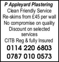 Pat Appleyard Plastering Services