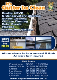 its gutter be  clean