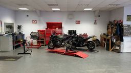 OUr Motor bike service area