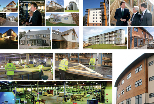 David Cameron PM at Frame UK, manufacturers of Timber Frame for Self Build and Construction