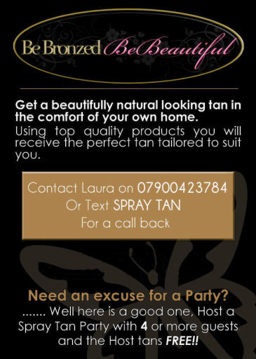 Brdal events, tan parties etc, professional/qualified tan Technician