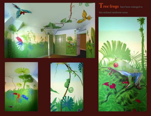Treefrog Rainforest Mural