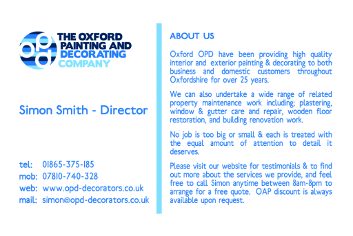 Oxford OPD Decorating