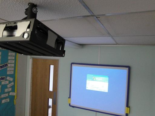 Fitting projectors and interactive whiteboards in schools