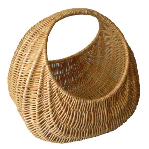 Willow gondola shopping basket