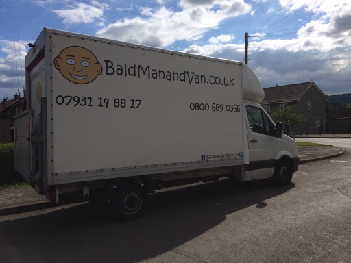 Bald Man and Van 3.5t Luton with tail lift