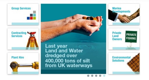 Website developed for Land and Water Group