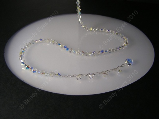Bridal Jewellery | Crystal Necklace with Back Drop