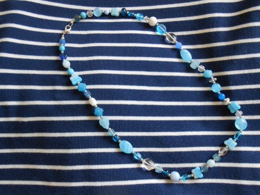 Blue Beaded Necklace