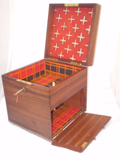 Antique Apothecary's Box, Coramandel Veneer