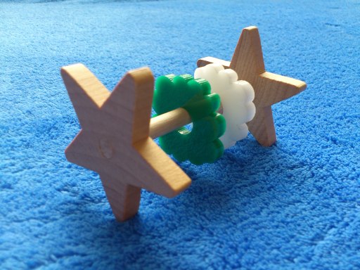 Toy dumbell for pet rabbits &amp; small animals - Clickerty Clack Star