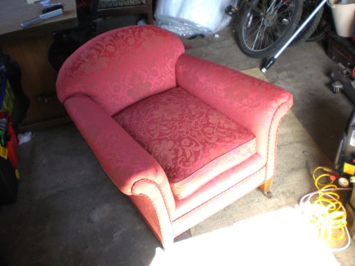A restored armchair.