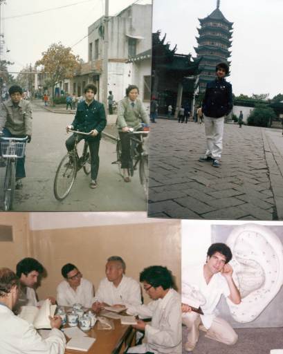 Guy Nott-Bower in China 1986 with Su Xin Ming in Nanjing.