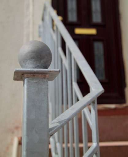 galvanised steel handrail