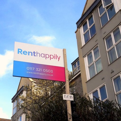 Rent Happily Signboard