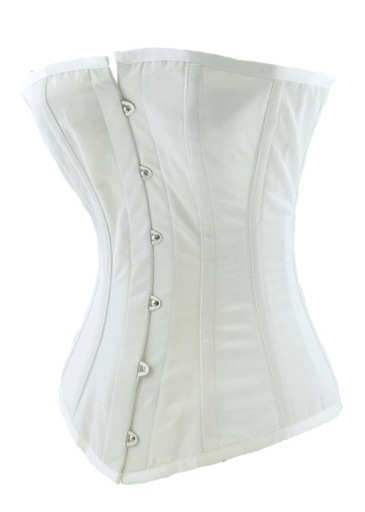 White Steel Boned Bridal Corset