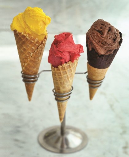 Snowflake Luxury Gelato cones