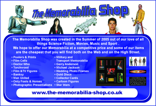 The Memorabilia Shop advert