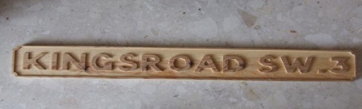 road signs in wood