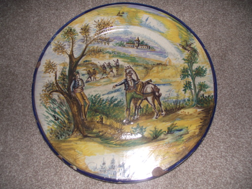 Majolica charger