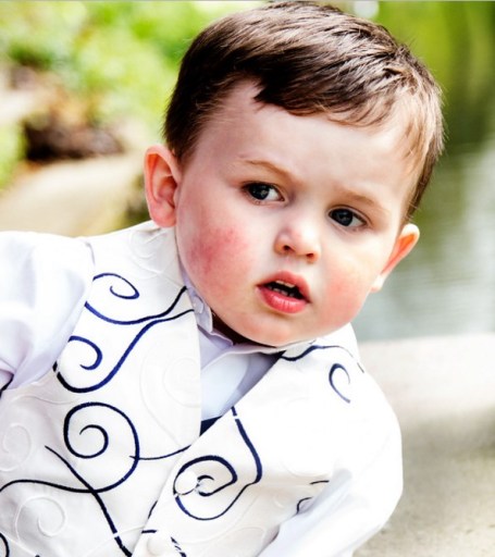 page boy at Waddesdon Manor Summer Wedding