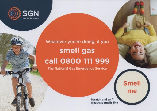 SGN Natural Gas Scratch and Sniff Card