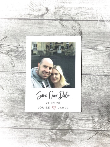 Poloroid Save the Date