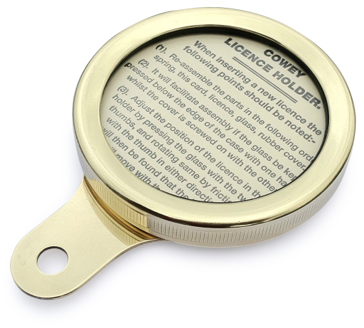 Earlswood brass tax disc holder