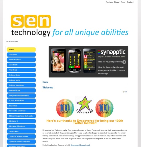 Why not visit our website, www.sentechnology.co.uk