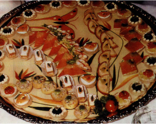 Decorated Canapes