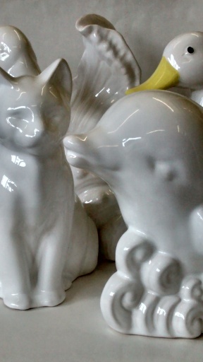 Novelty toilet brush holders