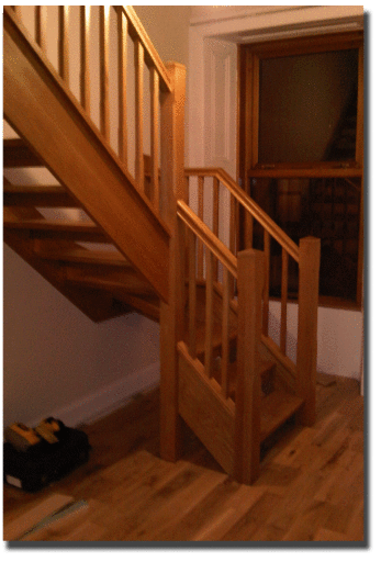 Oak winder staircase