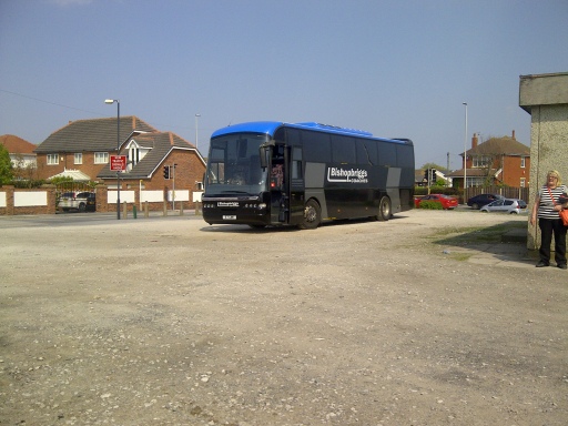 coach all parked up in Blackpool