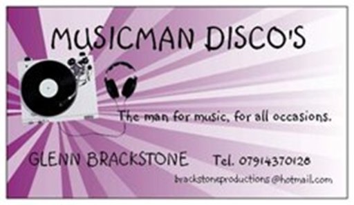 Musicman Disco, mobile discos from Brackstone Productions.