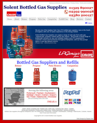 Solent Bottled Gas Supplies Site