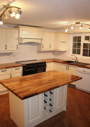 Kitchen revamp, new solid Walnut worktops, replacement doors and accessories