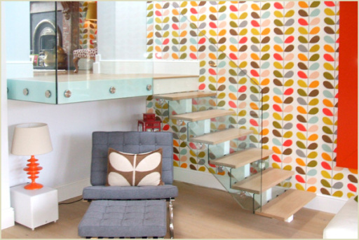 Stairs with glass