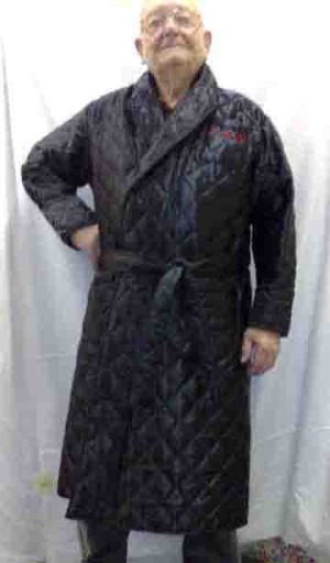 quilted dressing gown