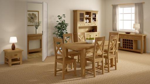 Erne oak furniture for living dining &amp; bedroom