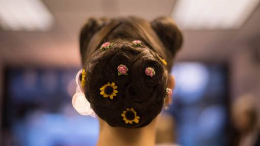 Hair up example here at ROOT 66